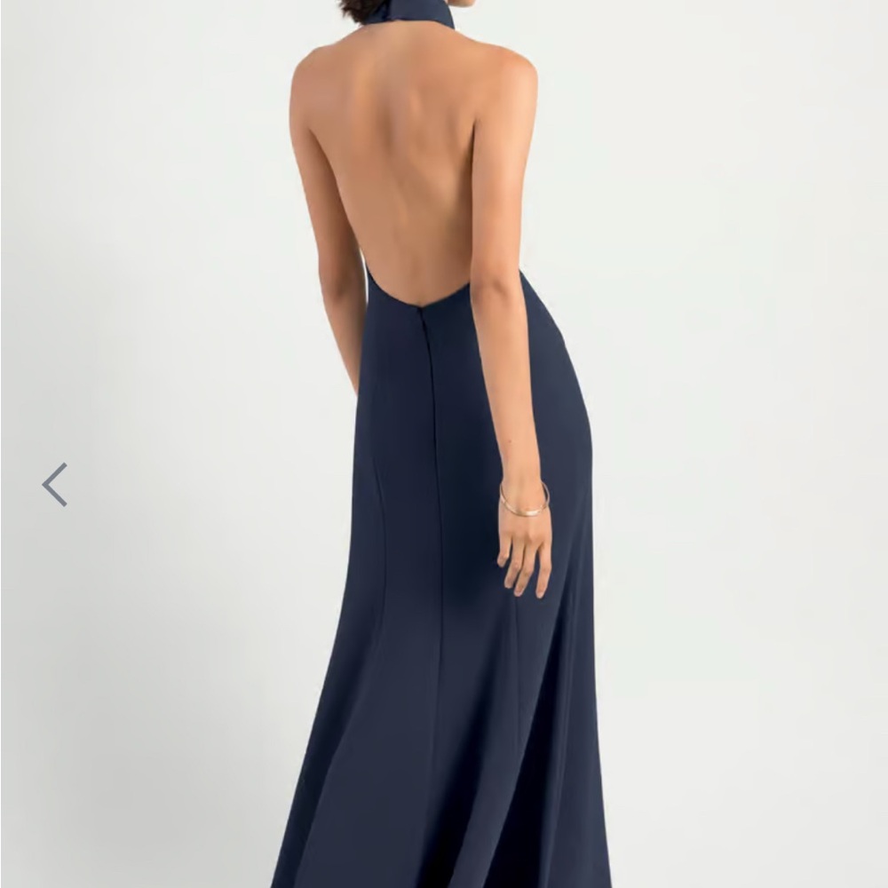 Jenny Yoo Petra Midnight/Navy Size 8. Altered. See comments